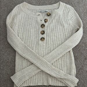 American Eagle Beige Cardigan with Button Details